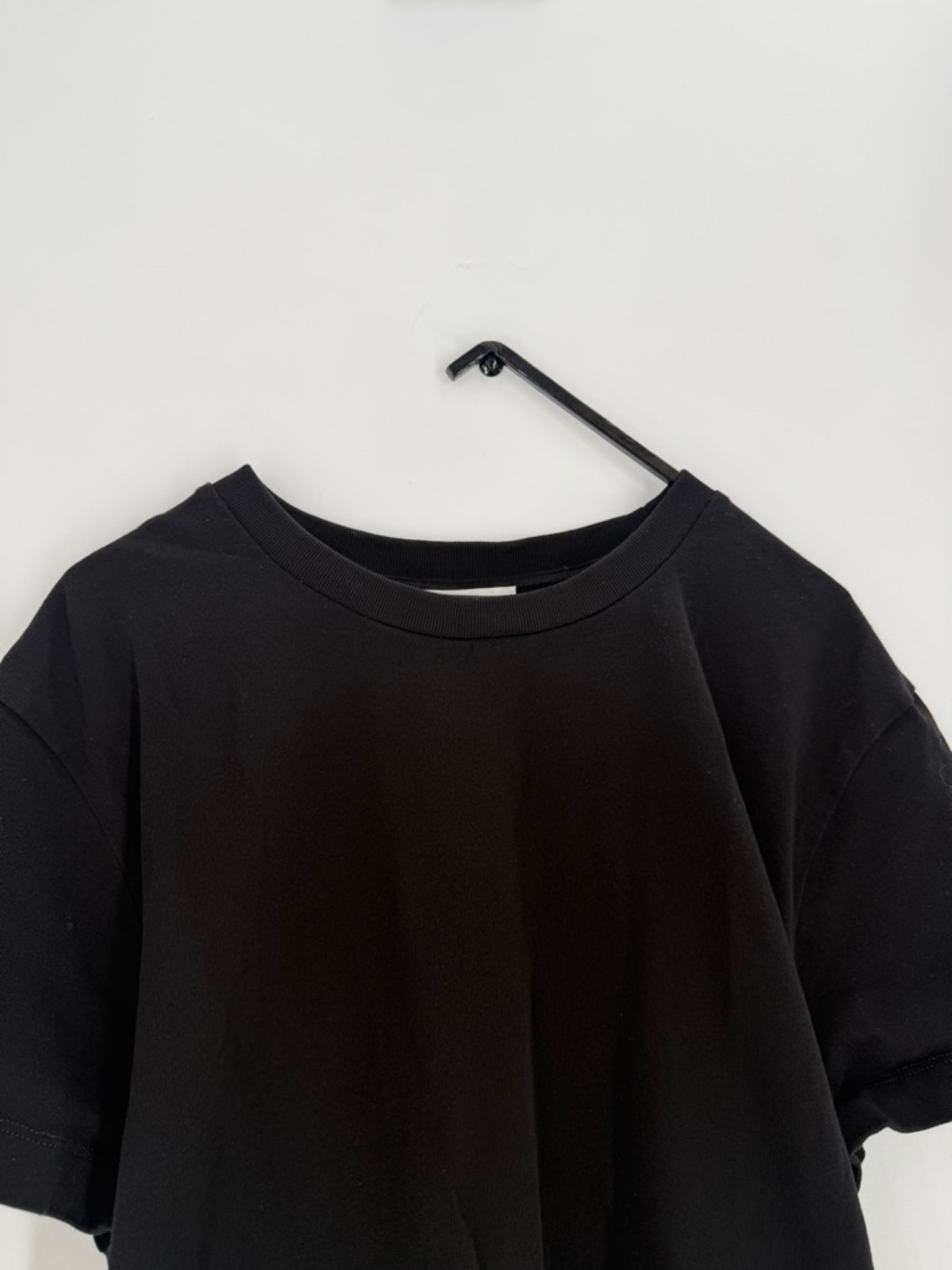 Cos The Bow Back Gathered Waist Knotted Back Tie Black T-Shirt